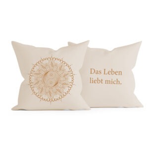 Kissenbezug „Das Leben liebt dich“